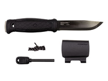 Cargar imagen en el visor de la galería, MORAKNIV - GARBERG BLACK / BLACK BLADE WITH SURVIVAL KIT (13915)