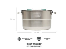 Carica l'immagine nel visualizzatore di Gallery, STANLEY ADVENTURE - FULL KITCHEN BASE CAMP COOK SET 21pz 3.7qt /3.5l