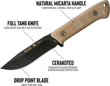 Load image into Gallery viewer, BUCK - COMPADRE CAMP KNIFE MICARTA 104BRS1