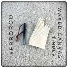 Carica l'immagine nel visualizzatore di Gallery, OILSKIN / WAXED CANVAS Bushbox Ultralight Pouch + Firekit