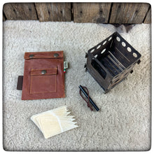 Carica l'immagine nel visualizzatore di Gallery, OILSKIN / WAXED Canvas LIXADA Stove Pouch + Firekit