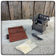 Carica l'immagine nel visualizzatore di Gallery, OILSKIN / WAXED Canvas LIXADA Stove Pouch + Firekit