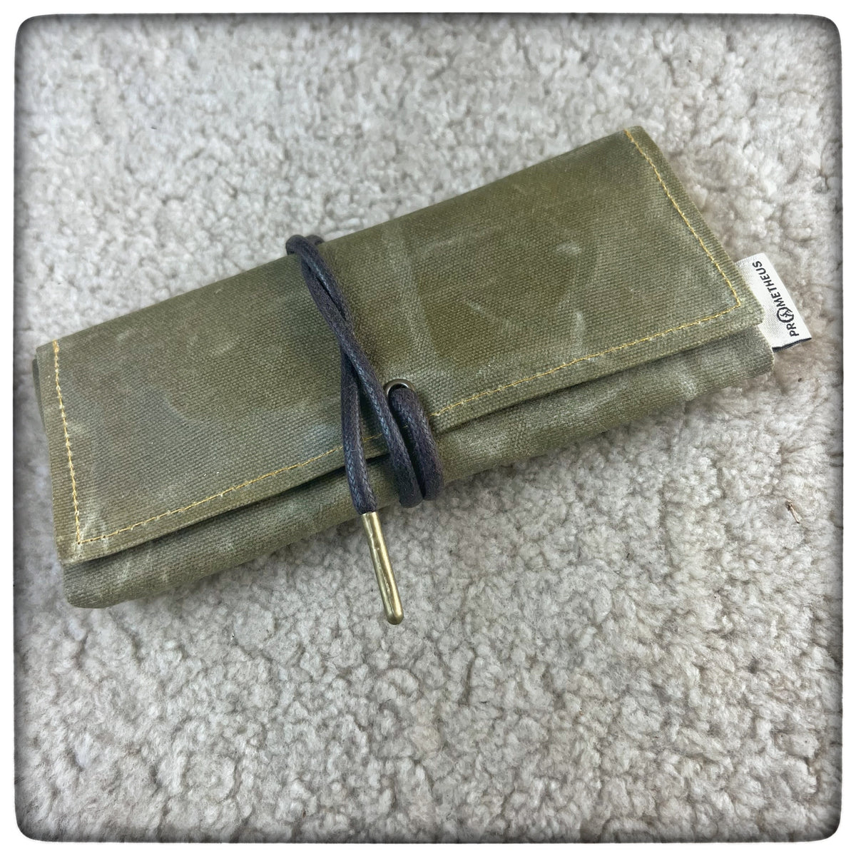 OILSKIN / WAXED CANVAS Tobacco Pouch PROMETHEUS Bushcraft Equipment