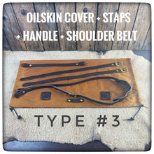 Carica l'immagine nel visualizzatore di Gallery, CLASSIC OILSKIN / WAXED Canvas Bedroll Cover ( Mod. Open End )