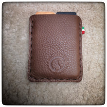 Load image into Gallery viewer, Pocket razor strop and Pouch for DC4 Fällkniven® Sharpening Stone
