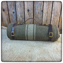 Load image into Gallery viewer, LEATHER STRAPS System for Wool Blanket