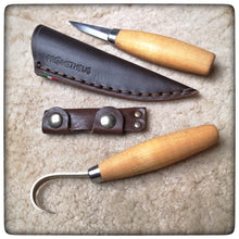 Carica l'immagine nel visualizzatore di Gallery, MORAKNIV® SET CARVING Knives Leather Sheaths