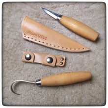 Carica l'immagine nel visualizzatore di Gallery, MORAKNIV® SET CARVING Knives Leather Sheaths