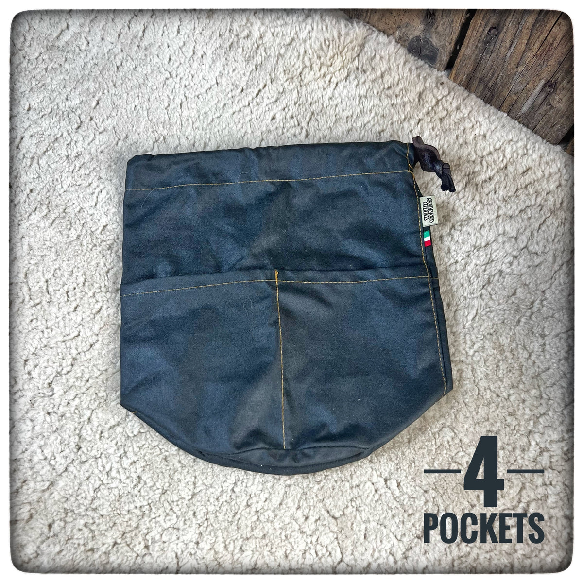 12cm OILSKIN / WAXED CANVAS Bag for Zebra Billy Pot PROMETHEUS Bushcraft Equipment