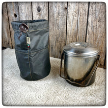 Carica l'immagine nel visualizzatore di Gallery, 12cm OILSKIN / WAXED CANVAS Bag for Zebra Billy Pot 12cm + SPICE KIT