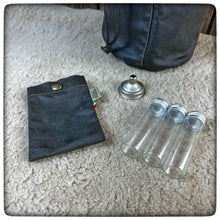 Carica l'immagine nel visualizzatore di Gallery, 12cm OILSKIN / WAXED CANVAS Bag for Zebra Billy Pot 12cm + SPICE KIT