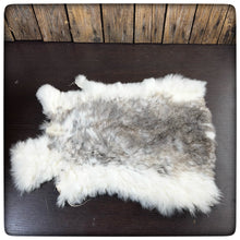 Load image into Gallery viewer, GENUINE RABBIT HIDE (Taupe & White)