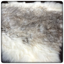 Load image into Gallery viewer, GENUINE RABBIT HIDE (Taupe & White)