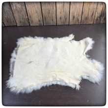 Load image into Gallery viewer, GENUINE RABBIT HIDE (Taupe & White)