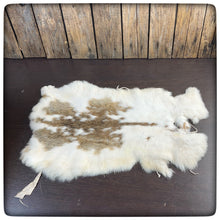 Load image into Gallery viewer, GENUINE RABBIT HIDE (Taupe & White) # 3