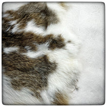Load image into Gallery viewer, GENUINE RABBIT HIDE (Taupe & White) # 3