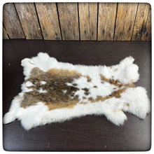 Load image into Gallery viewer, GENUINE RABBIT HIDE (Taupe & White) # 2