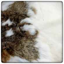 Load image into Gallery viewer, GENUINE RABBIT HIDE (Taupe & White) # 2