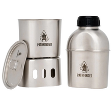 Carica l&#39;immagine nel visualizzatore di Gallery, PATHFINDER - Stainless Steel Canteen Cooking Set