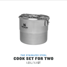 Carica l'immagine nel visualizzatore di Gallery, STANLEY ADVENTURE - STAINLESS STEEL COOK SET FOR TWO 6pz 1.1qt /1l