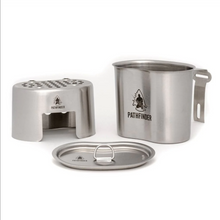 Carica l'immagine nel visualizzatore di Gallery, PATHFINDER - Stainless Steel Canteen Cooking Set