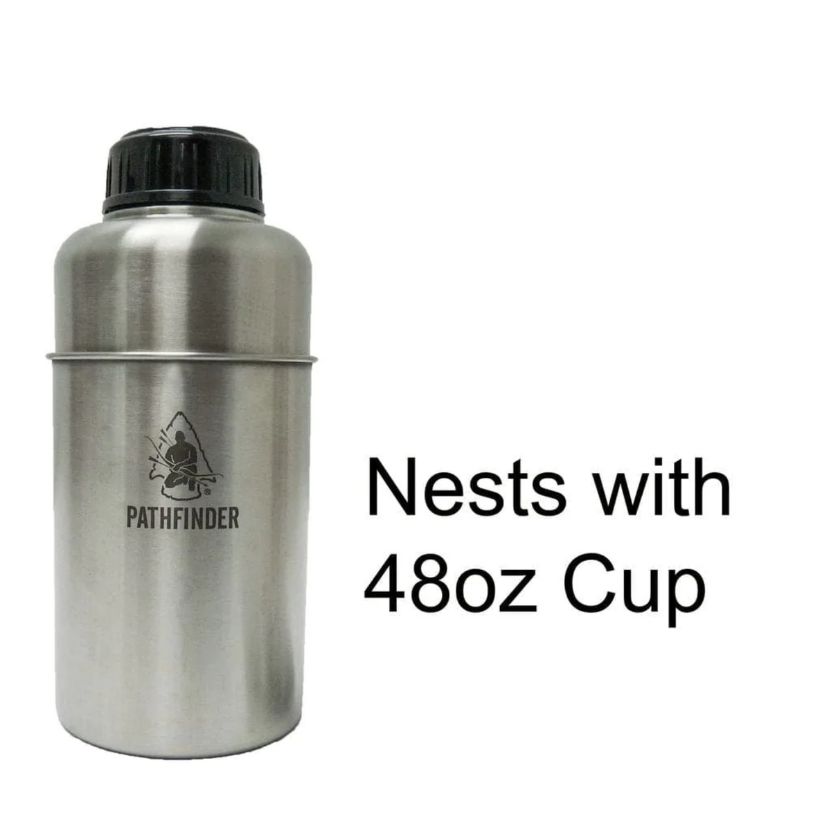 Pathfinder Stainless Steel Water Bottle and Nesting Cup