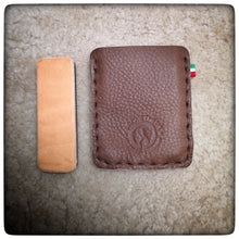Load image into Gallery viewer, Pocket razor strop and Pouch for DC4 Fällkniven® Sharpening Stone