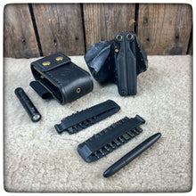 Cargar imagen en el visor de la galería, NEW LEATHERMAN Wave Alpha Obsidian - LIMITED EDITION Leather Sheath (Pockets for bits Elastic bands for Pen &amp; Flashlight )