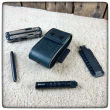 Charger l&#39;image dans la galerie, NEW LEATHERMAN® ARC  DeLuxe Leather Sheath 4.5&quot; (Pockets for Bits,Extender &amp; Flashlight ) [ 2 Elastic Bands ]