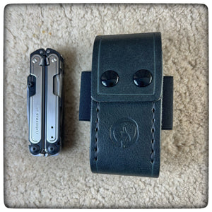 NEW LEATHERMAN® ARC  DeLuxe Leather Sheath 4.5" (Pockets for Bits,Extender & Flashlight ) [ 2 Elastic Bands ]