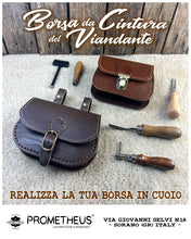 Cargar imagen en el visor de la galería, CORSO DI LAVORAZIONE DEL CUOIO : LA BORSA DA CINTURA DEL VIANDANTE