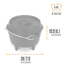 Cargar imagen en el visor de la galería, Petromax DUTCH OVEN FT1 CON PIEDINI