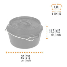 Cargar imagen en el visor de la galería, Petromax DUTCH OVEN FT1 CON BASE PIATTA