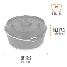 Cargar imagen en el visor de la galería, Petromax DUTCH OVEN FT4.5 CON PIEDINI