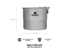 Carica l&#39;immagine nel visualizzatore di Gallery, STANLEY ADVENTURE - STAINLESS STEEL COOK SET FOR TWO 6pz 1.1qt /1l