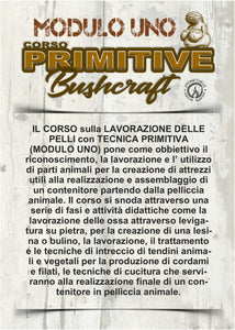 CORSO DI PRIMITIVE BUSHCRAFT - MODULO 1 & 2