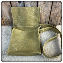 Load image into Gallery viewer, OILSKIN / WAXED CANVAS HAVERSACK SMALL DELUXE