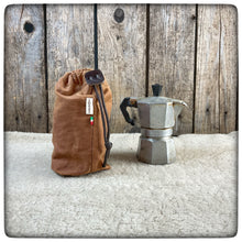 Load image into Gallery viewer, OILSKIN / WAXED Canvas MOKA Bag (Small - 2 Tazze)