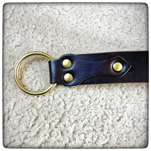 MEDIEVAL LEATHER Belt - O-RING (SOLID BRASS)