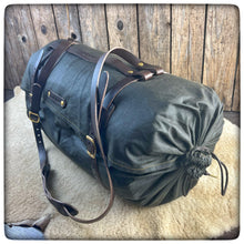 Load image into Gallery viewer, EXTRALARGE- OILSKIN / WAXED Canvas Bedroll Cover - ( Mod. Close End )