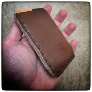 Pocket razor strop and Pouch for DC4 Fällkniven® Sharpening Stone