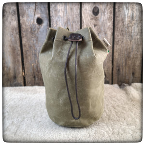 OILSKIN / WAXED CANVAS Bag - Round # 12-14-16 cm diameter -  Zebra Billy pot and similar