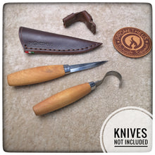 Carica l&#39;immagine nel visualizzatore di Gallery, MORAKNIV® SET CARVING Knives Leather Sheaths