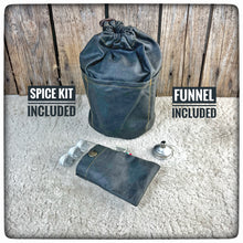 Load image into Gallery viewer, 12cm OILSKIN / WAXED CANVAS Bag for Zebra Billy Pot 12cm + SPICE KIT