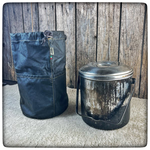 16cm OILSKIN / WAXED CANVAS Bag for Zebra Billy Pot