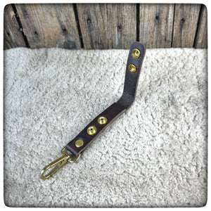 CLIP SWIVEL - BUSHCRAFT BELT LOOP - with SNAP BUTTONS (SOLID BRASS)