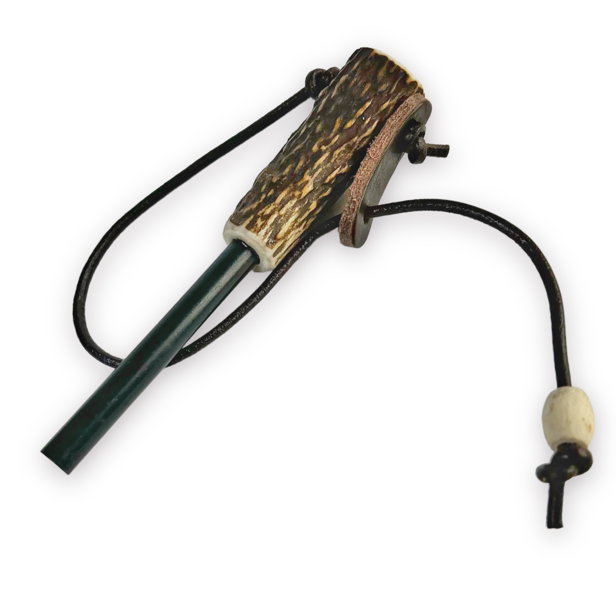 deer antler fishing pole FERROCERIUM ROD with Deer antler handle – PROMETHEUS Bushcraft Equipment