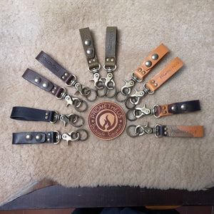 PROMETHEUS BELT KEYCHAIN - Bushcraft holder - Leather strap