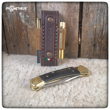 Charger l&#39;image dans la galerie, Handmade Sheath designed for BUCK 11O, with 2 elastic bands